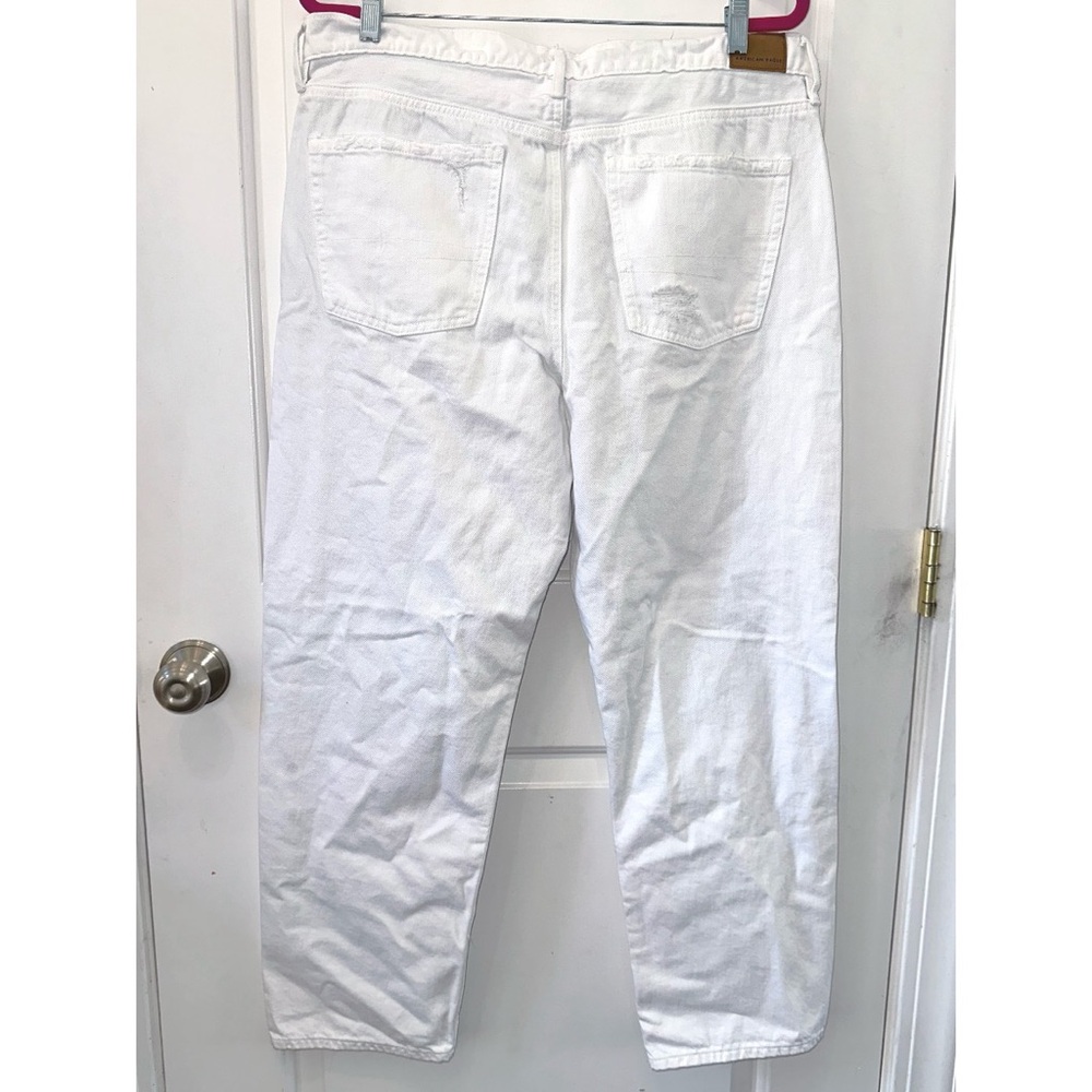 American Eagle white 90’s straight jeans - Picture 5 of 8